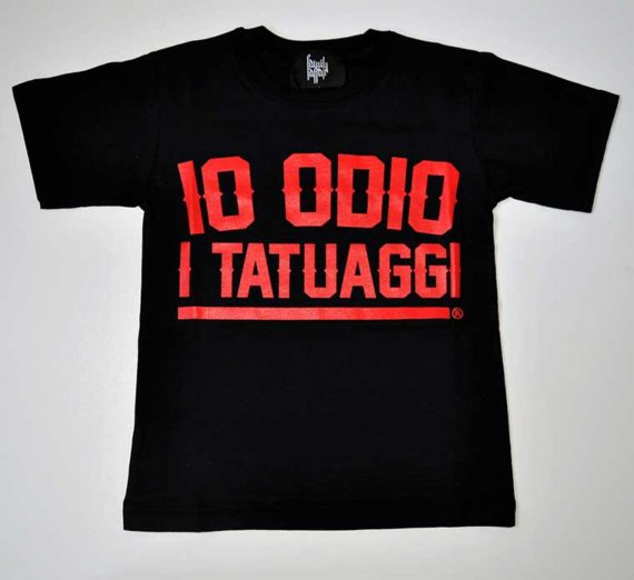 T-shirt kids "IO ODIO I TATUAGGI" - Image 2