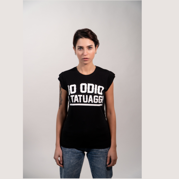 t-shirt donna nera