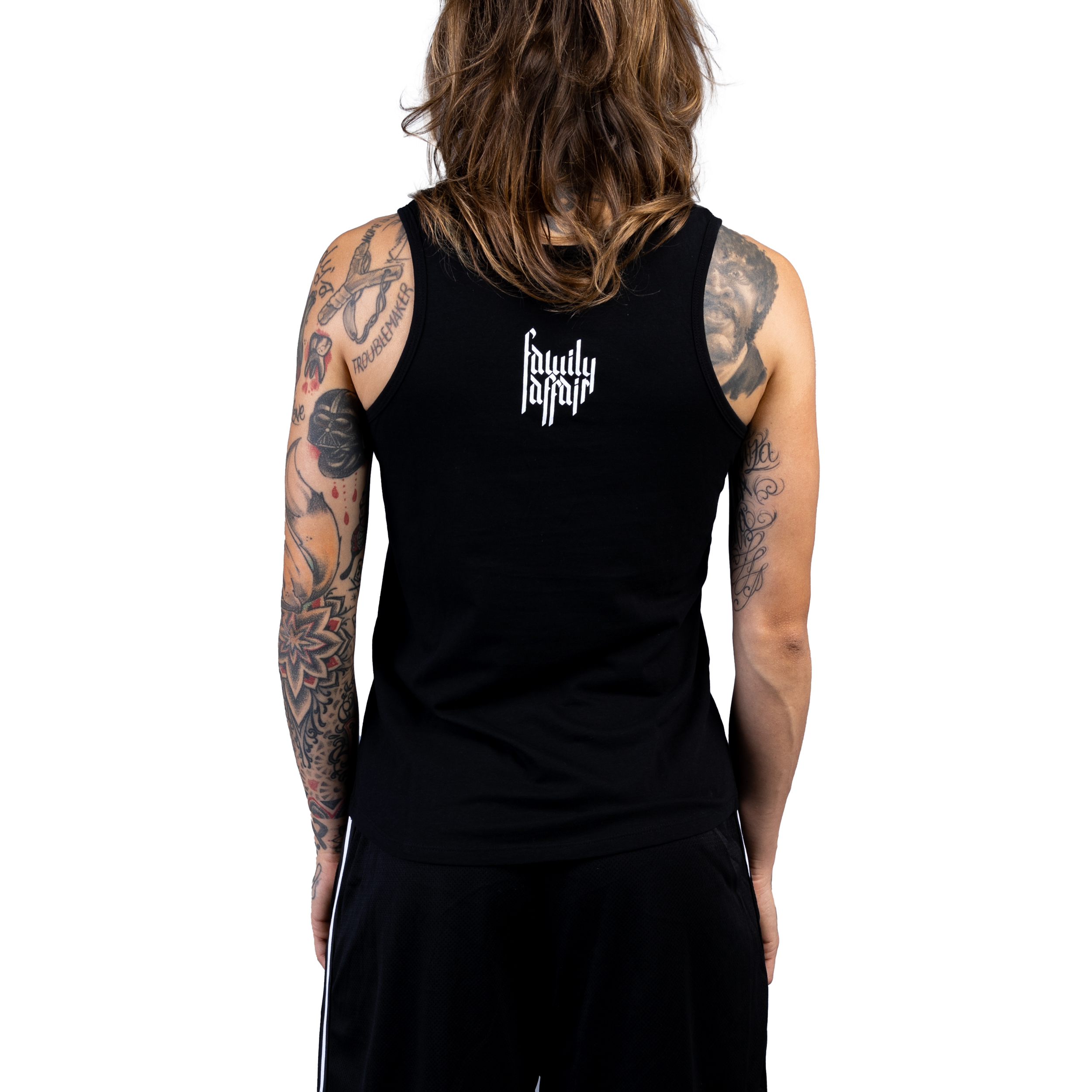 CANOTTA LADY IO ODIO I TATUAGGI - NERA - RETRO