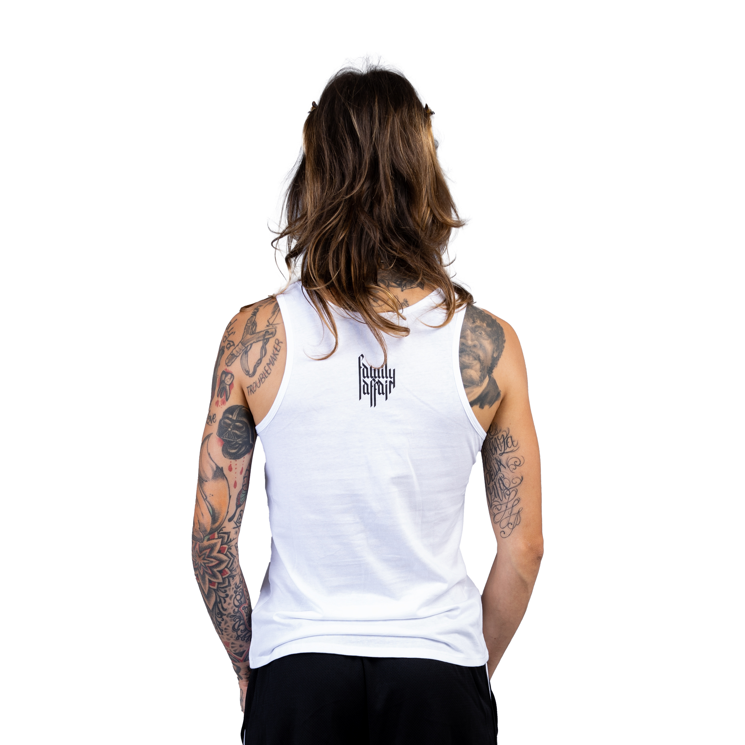 CANOTTA LADY IO ODIO I TATUAGGI - BIANCA - RETRO