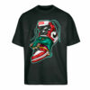 T-SHIRT OVERSIZE BAD SNEAKER - ANTIKORPO BRAIN - NERA - FRONTE