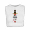 SMALL TOP KNIFE -BROS - DONNA BIANCA - FRONTE