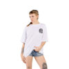 T-SHIRT OVERSIZE LADY BUTTERFLY - BROS - DONNA BIANCA - FRONTE