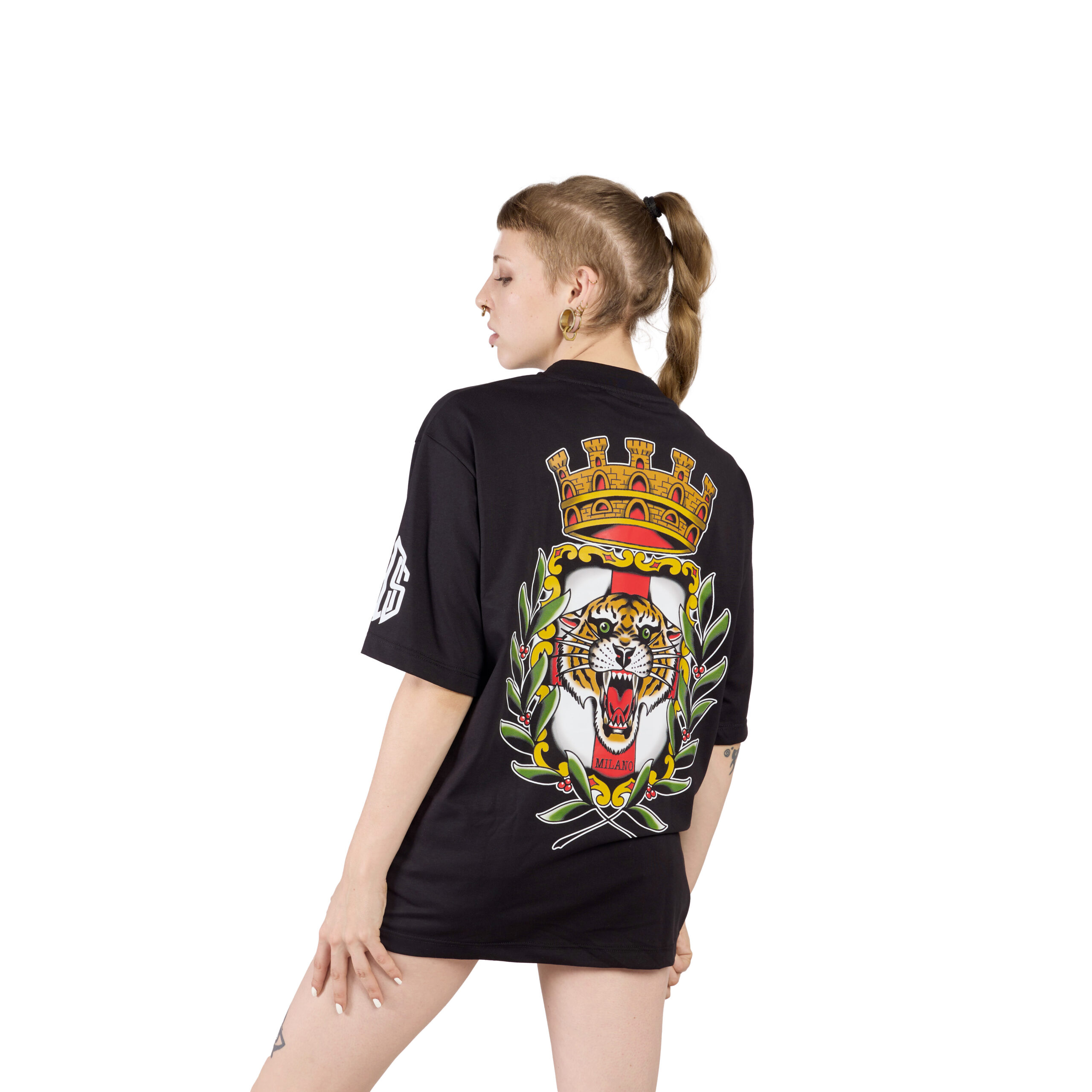 T-SHIRT OVERSIZE BROS - DONNA NERA - RETRO