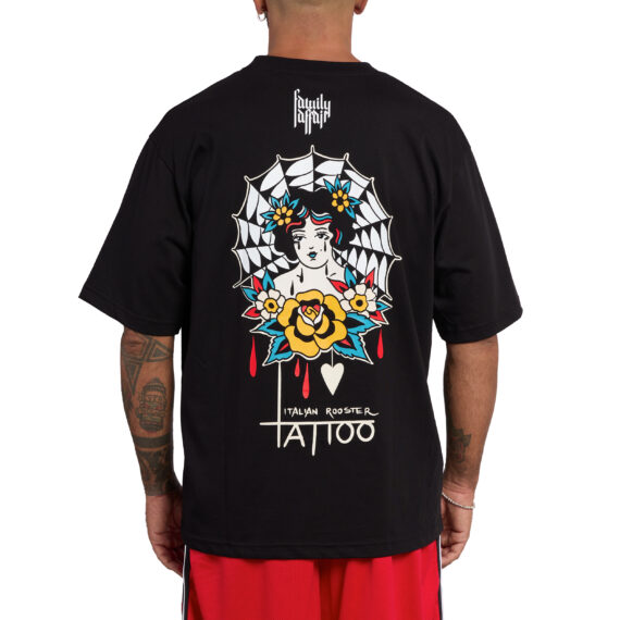 T-SHIRT OVERSIZE - PIN UP - ANDREOLI - NERA - RETRO