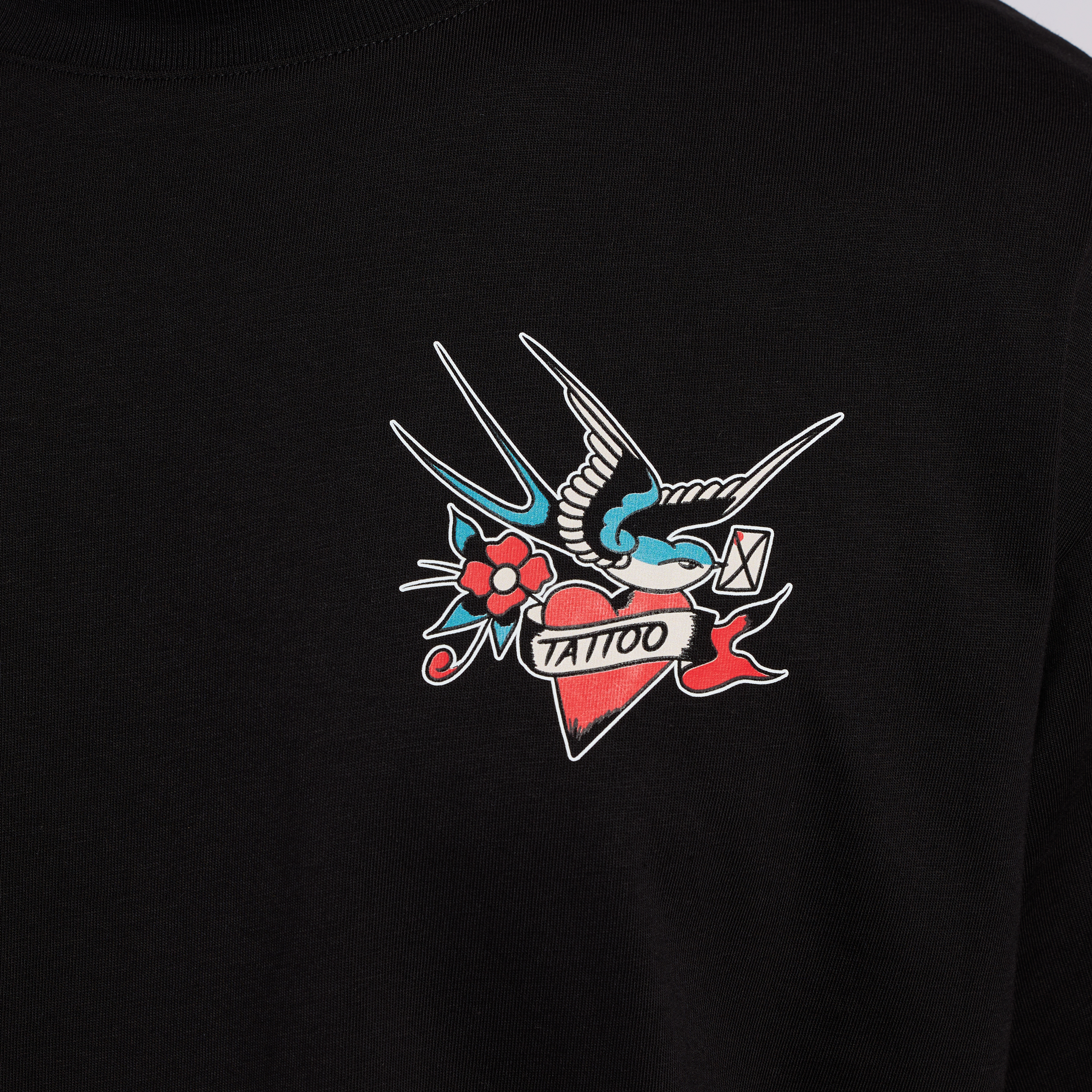 T-SHIRT OVERSIZE ITALIAN ROOSTER - ANDREOLI - NERA - FRONTE -LOGO T-SHIRT OVERSIZE ITALIAN ROOSTER - ANDREOLI - NERA - FRONTE -LOGO