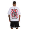 T-SHIRT OVERSIZE ITALIAN ROOSTER - ANDREOLI - BIANCA - RETRO