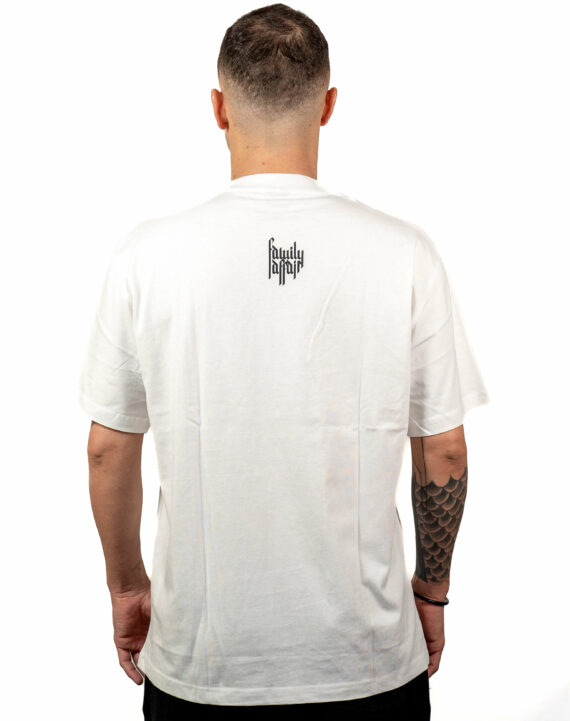 T-SHIRT IO ODIO I TATUAGGI FAKE - UNISEX BIANCA - RETRO