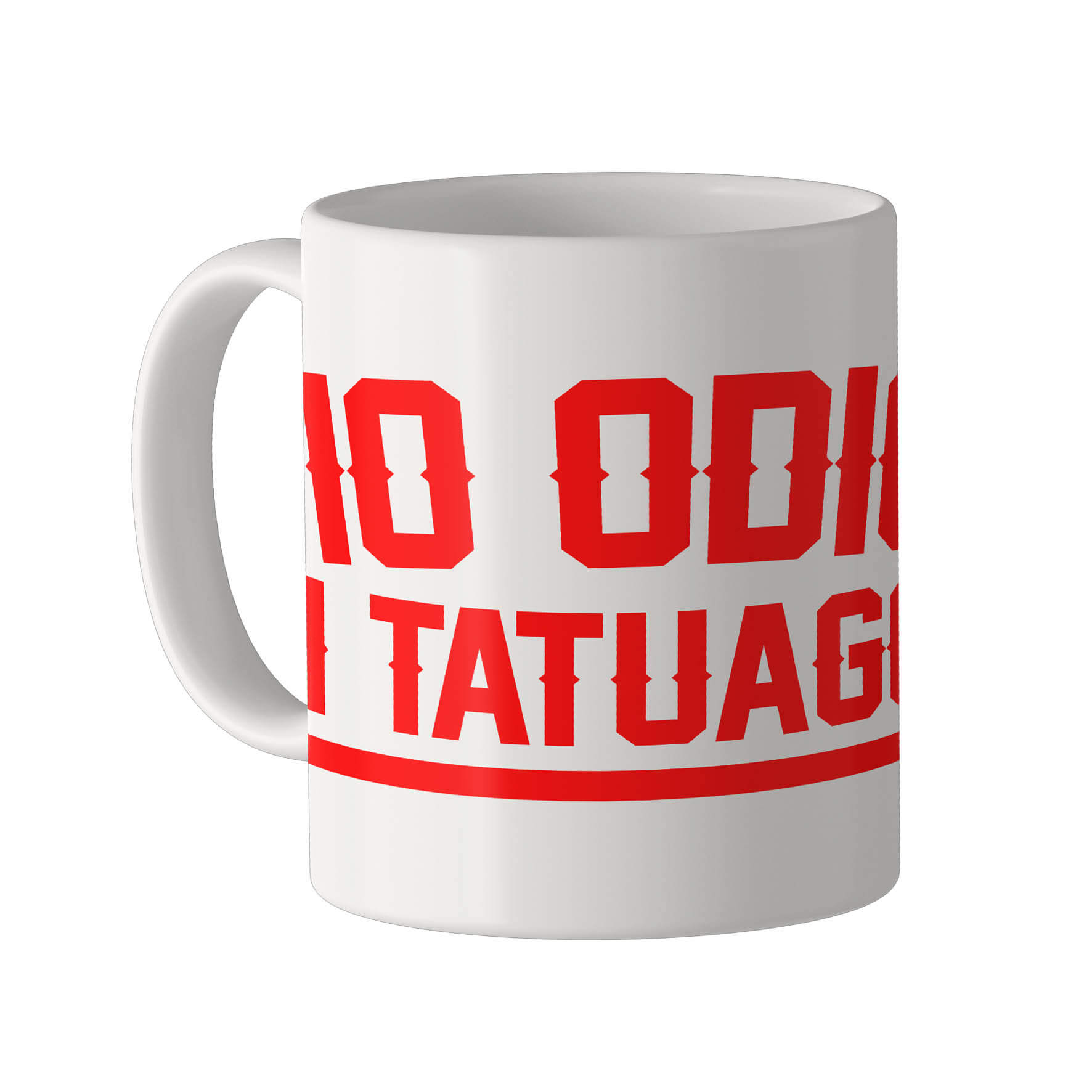 MUG - IO ODIO I TATUAGGI - ROSSO