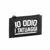 PORTA CARTE - IO ODIO I TATUAGGI - BIANCO - FRONTE