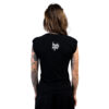 T-SHIRT LADY FIAMMATA - "IO ODIO I TATUAGGI" - DONNA -NERA - RETRO