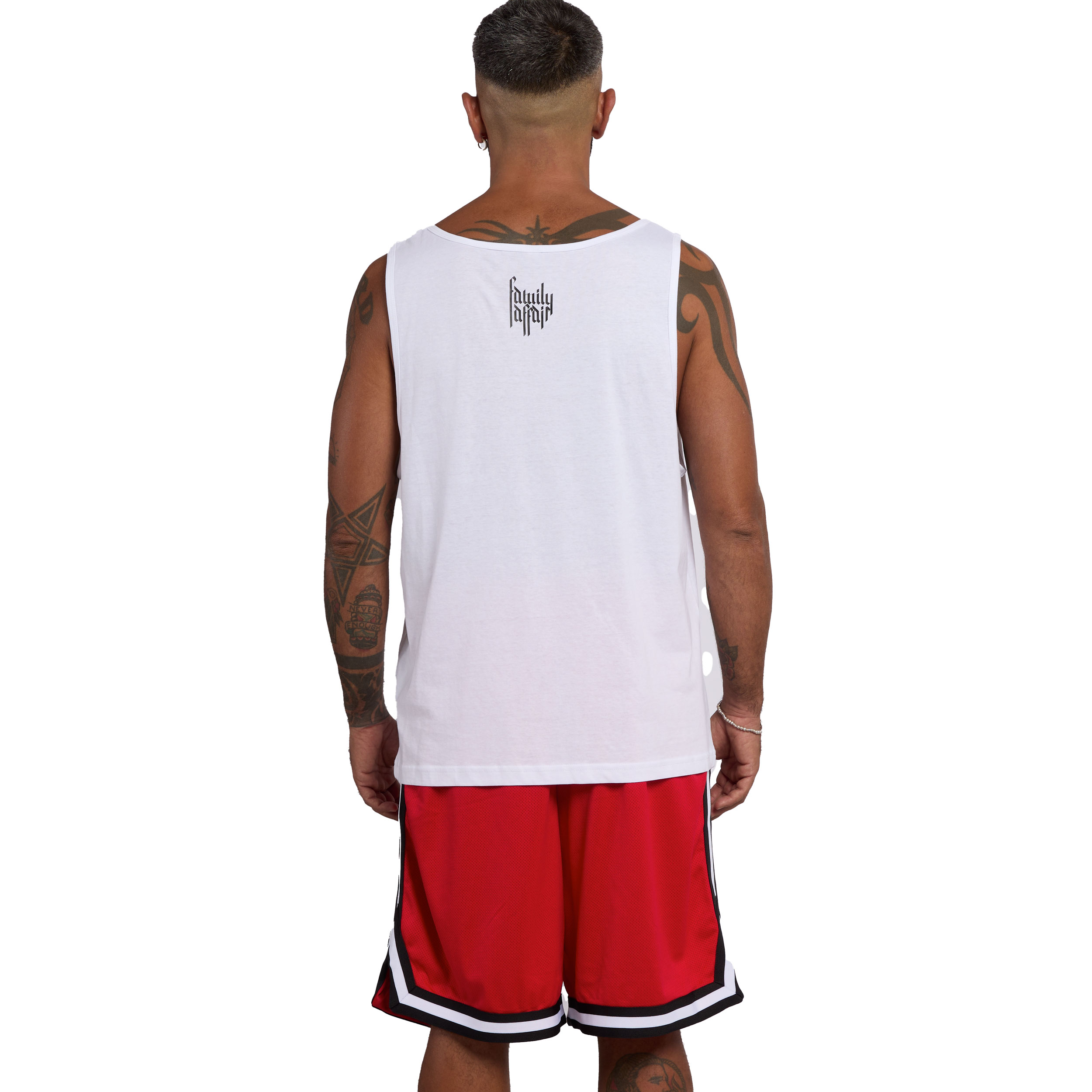 CANOTTA UNISEX - "IO ODIO I TATUAGGI" - BIANCA - RETRO