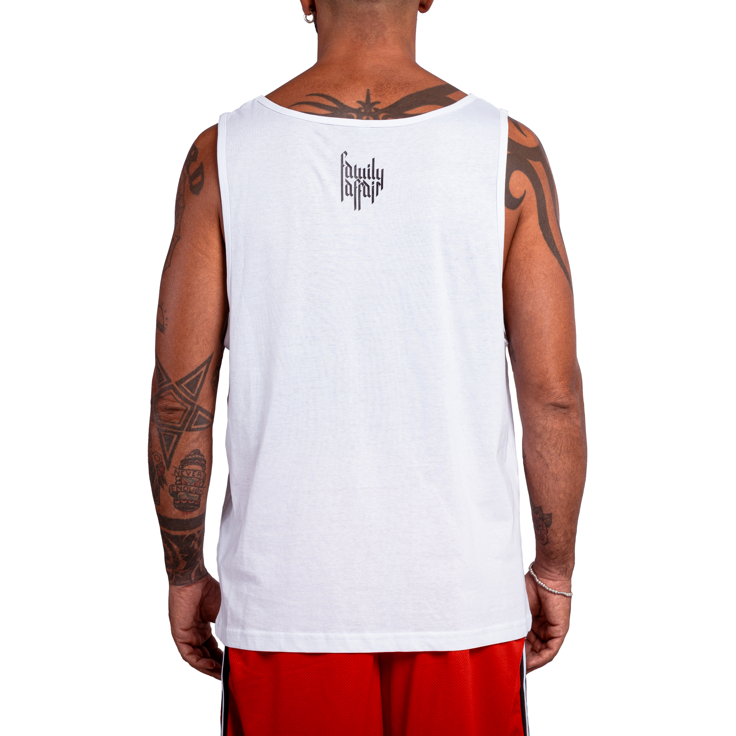 CANOTTA UNISEX - "IO ODIO I TATUAGGI" - BIANCA - RETRO