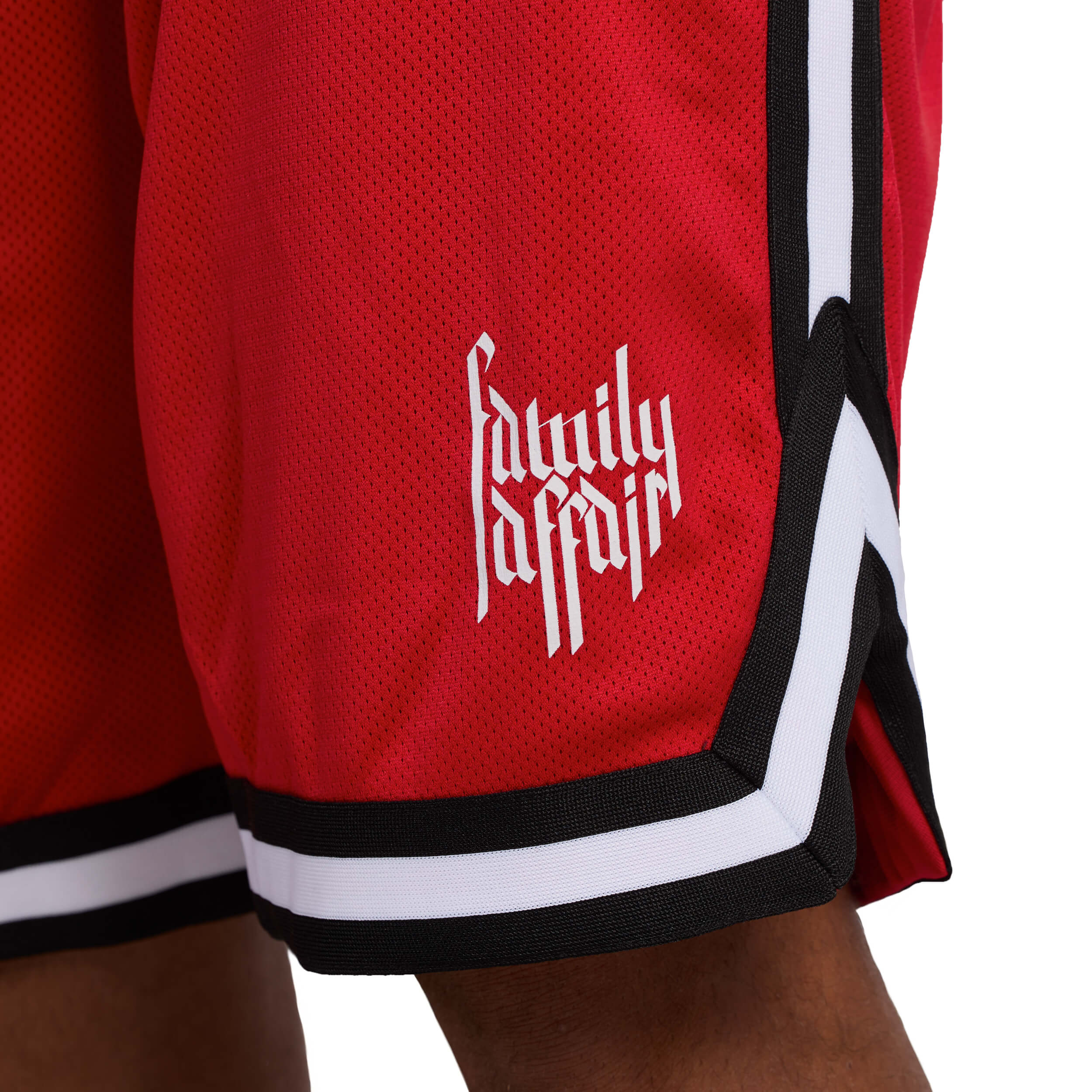 PANTALONCINI BASKET - FAMILY AFFAIR - UNISEX - ROSSO PANTALONCINI BASKET - FAMILY AFFAIR - UNISEX - ROSSO