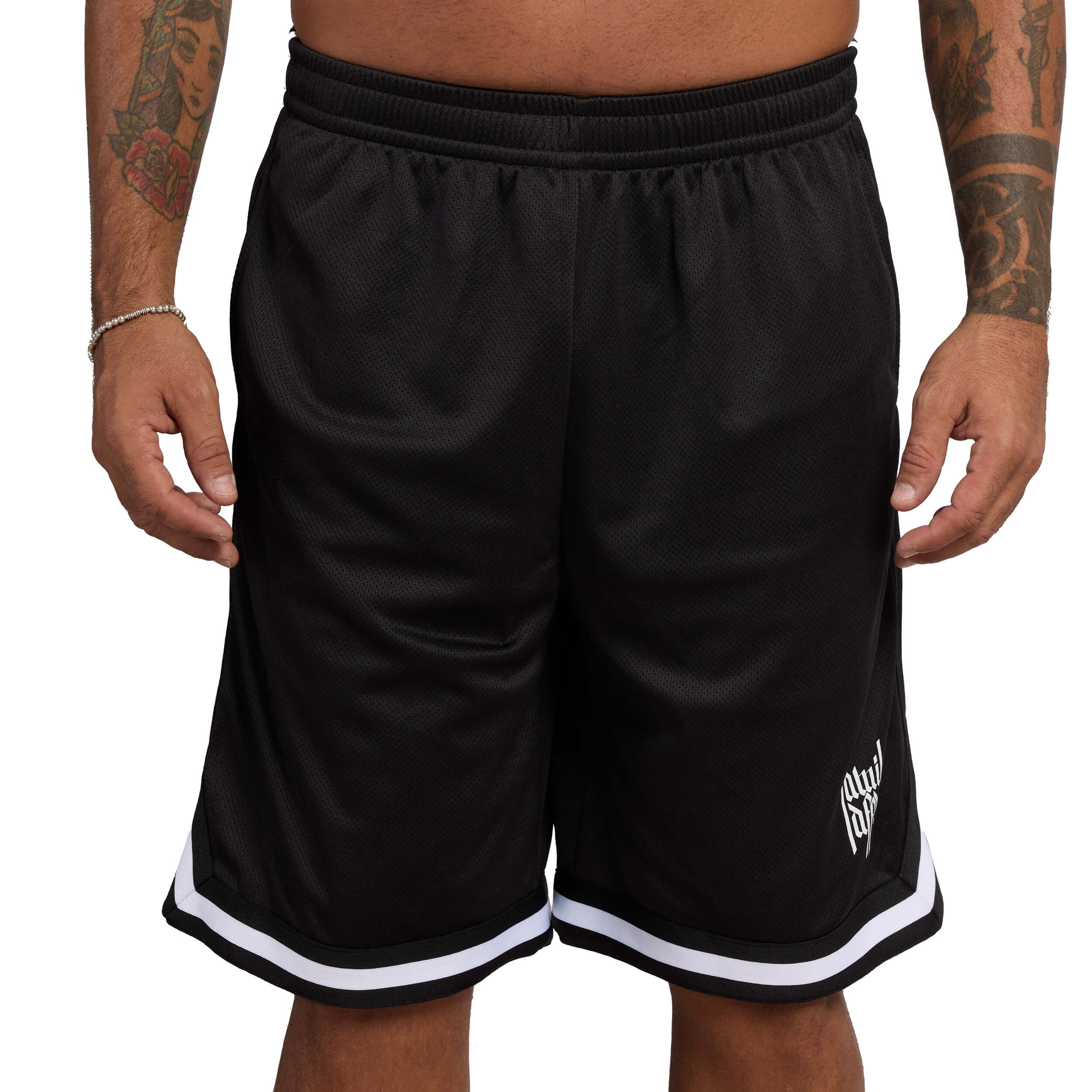 PANTALONCINI BASKET - FAMILY AFFAIR - UNISEX - NERO - FRONTE PANTALONCINI BASKET - FAMILY AFFAIR - UNISEX - NERO - FRONTE