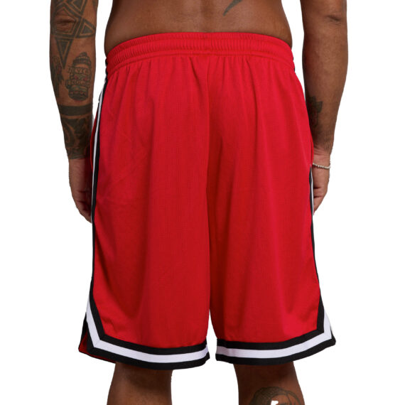 PANTALONCINI BASKET - FAMILY AFFAIR - UNISEX - ROSSO - RETRO