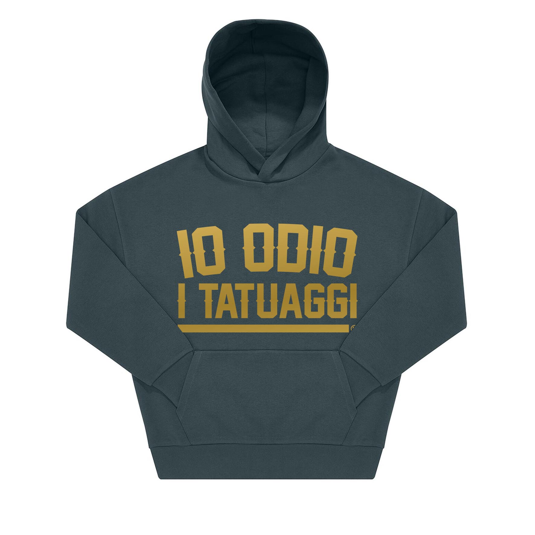 FELPA HOODIE_IO ODIO I TATUAGGI_AMALFI TEAL_FR