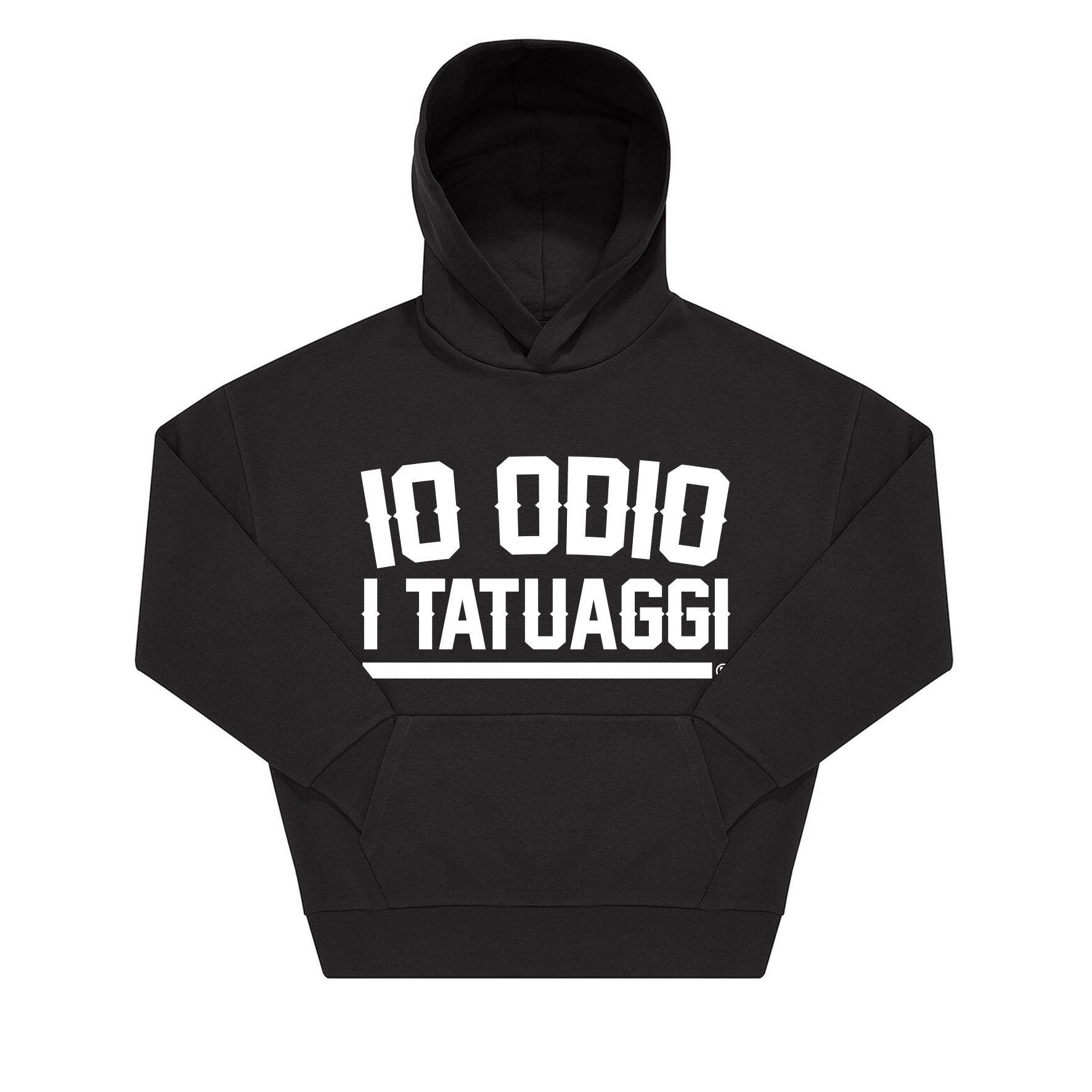 FELPA HOODIE_IO ODIO I TATUAGGI_NERA_FR