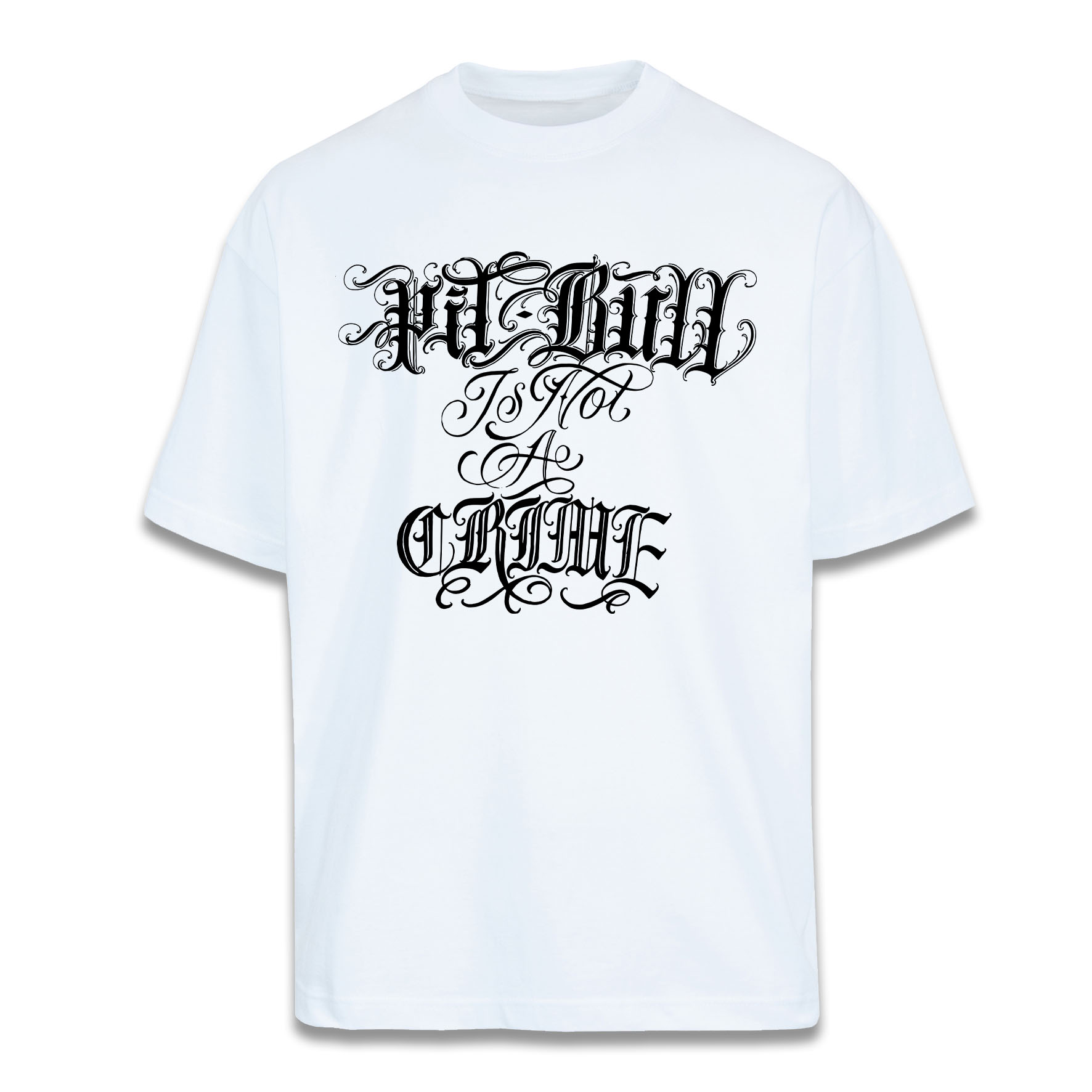 T-SHIRT OVER_PIT-BULL IS NOT A CRIME_BRIGANTE_BIANCA_FR
