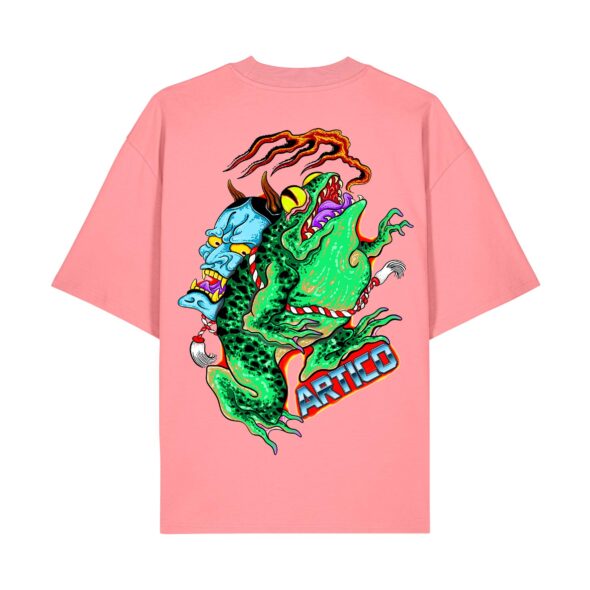 T-SHIRT OVERSIZE A COLLO ALTO - "KAERU" by ARTICO