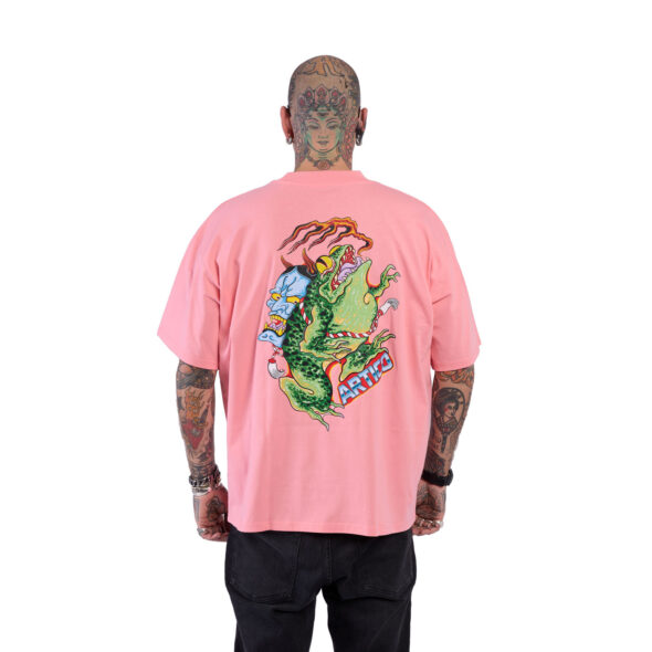 T-SHIRT OVERSIZE A COLLO ALTO - "KAERU" by ARTICO