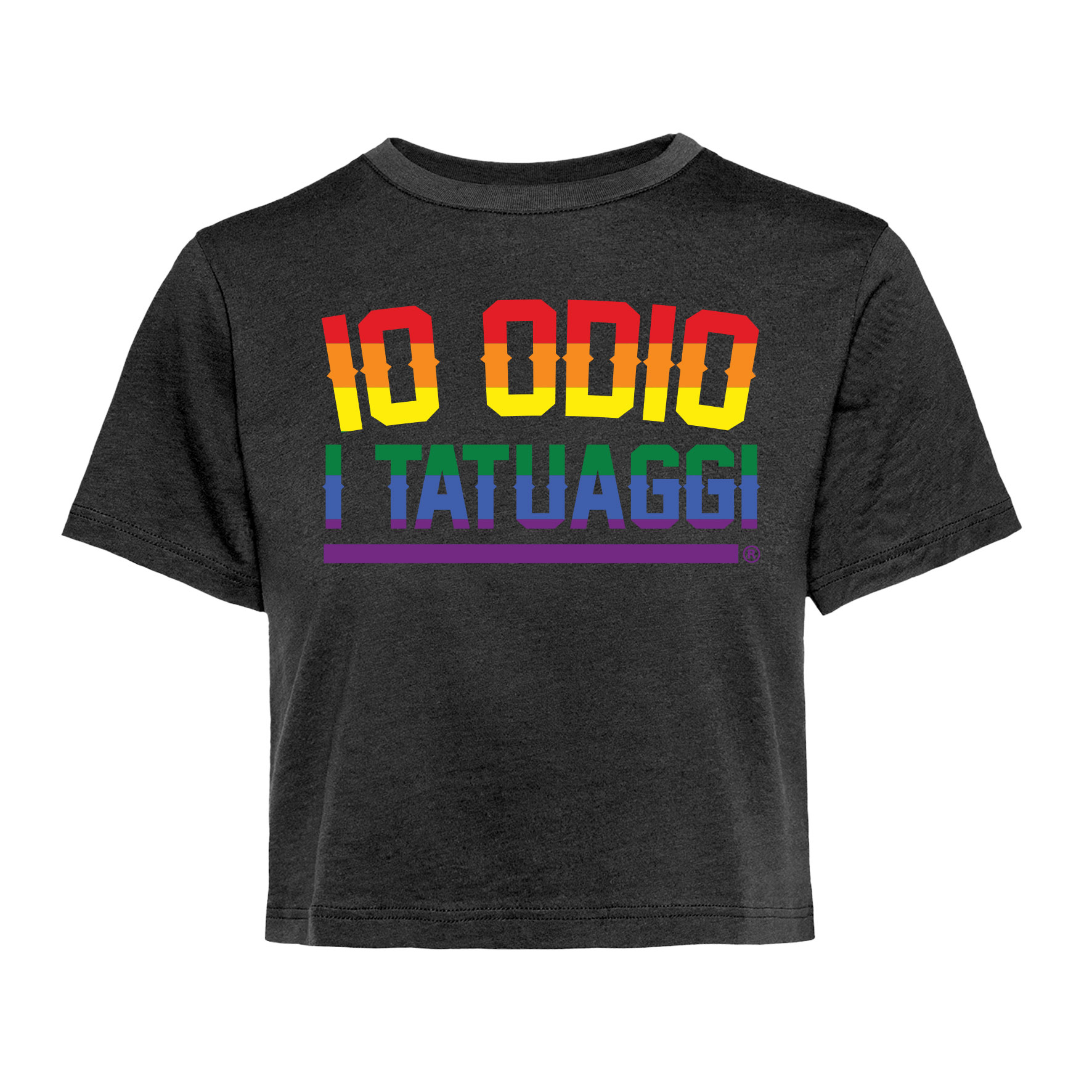 Crop top lady - "Io odio i tatuaggi" Pride - immagine 2